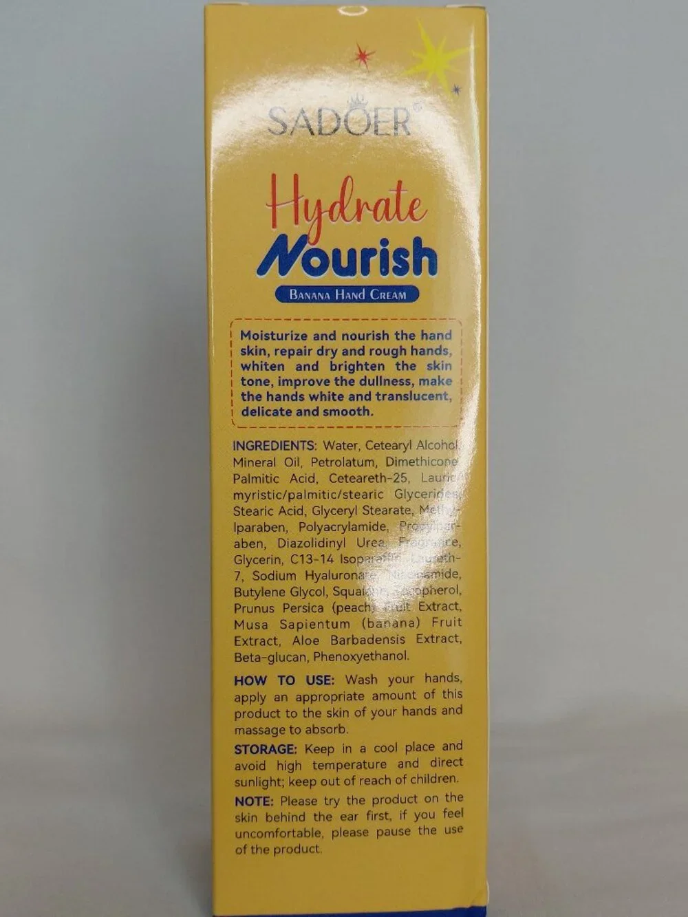 Sadoer -  Hydrate Nourish Hand Cream - Banana